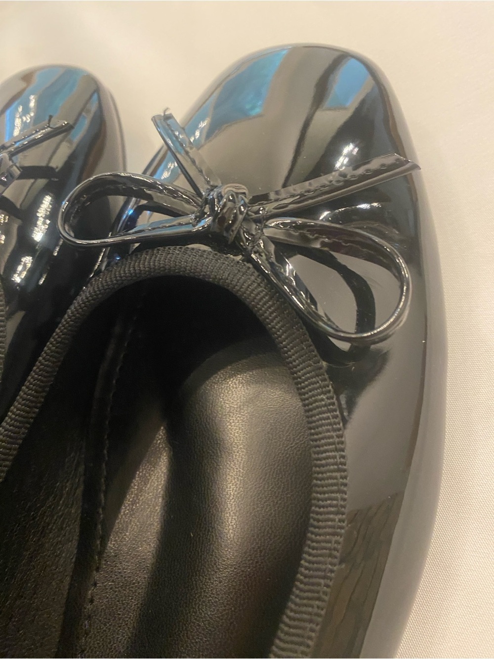 Cider Women’s Black Patent Faux Leather Bow Ballet Flats New size 8 - Picture 6 of 9